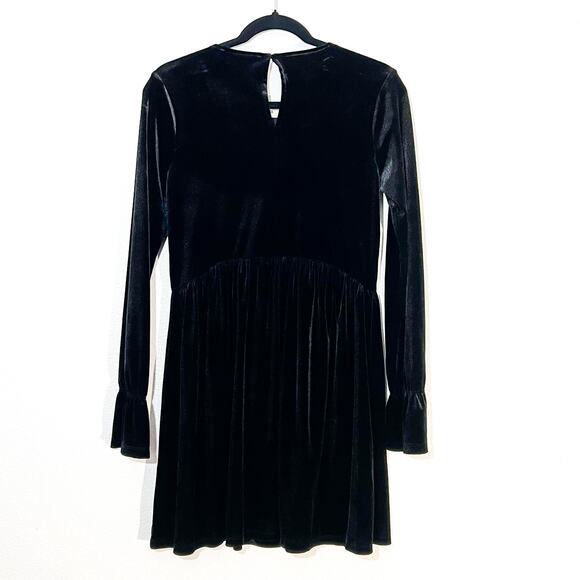 BCBG Velvet Dress Womens S Dollette Wednesday Addams Party Witchy Dark Academia - Picture 5 of 7